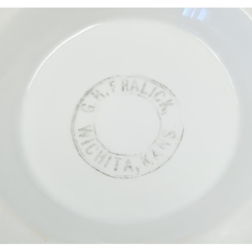 Masonic‎ emblem on an Antique Shaving Mug made in Wichita, Kansas USA - Picture 8 of 9